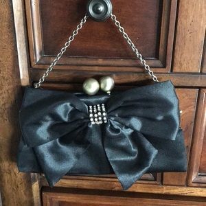 Black evening bag